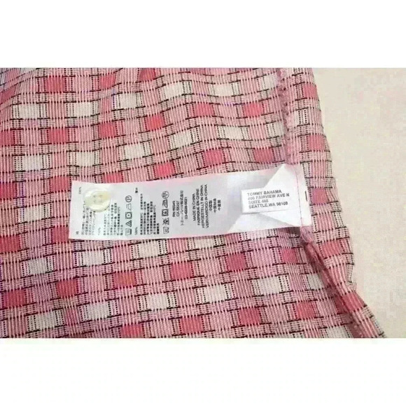 Tommy Bahama Men's 100 % Silk Casual Relaxed Fit Sporty Short Sleeve Shirt Sz M - Picture 10 of 13